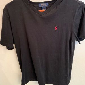 Black polo t shirt